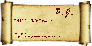 Pál Jázmin névjegykártya